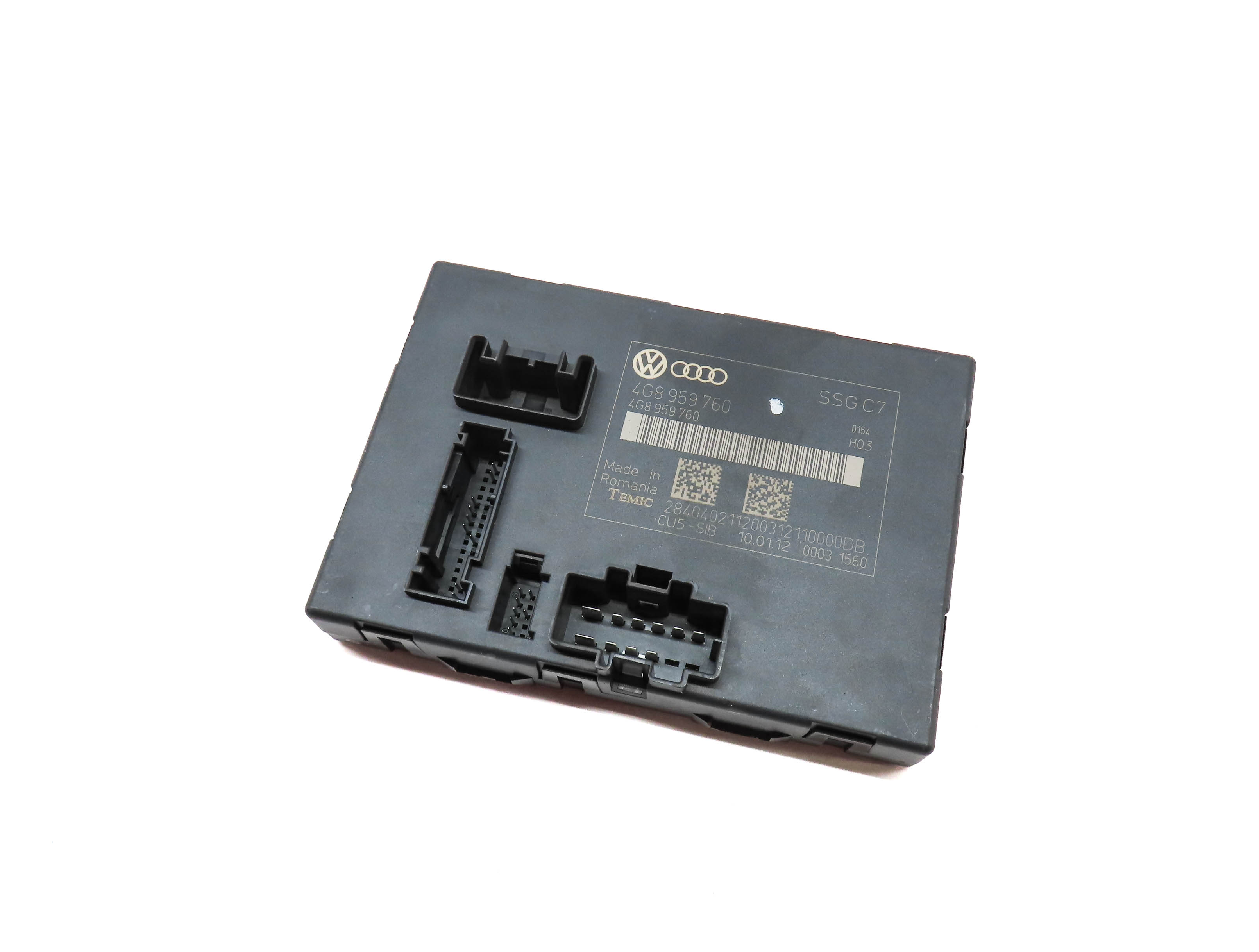 2012-2017 AUDI A6 S6 (C7) LEFT FRONT DRIVER MEMORY SEAT CONTROL MODULE — exact item pictured